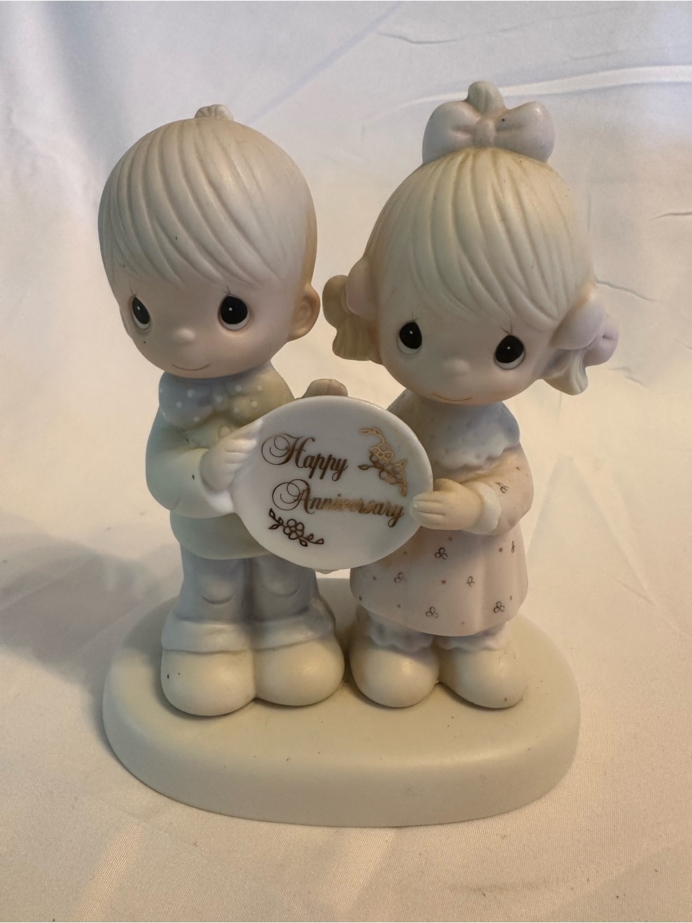 Vintage Precious Moments happy anniversary couple 1983 E-2853
